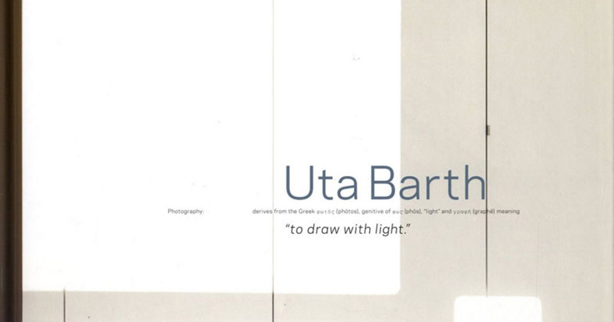 Publication: Uta Barth: To Draw with Light - Blind Spot